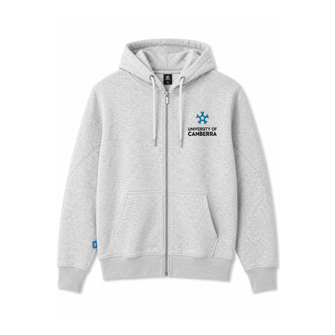 UC BG ZIP HOODIE PREMIUM WHITE MARLE