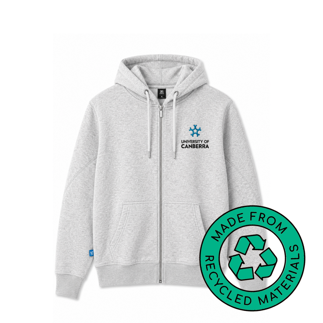 UC BG ZIP HOODIE PREMIUM WHITE MARLE